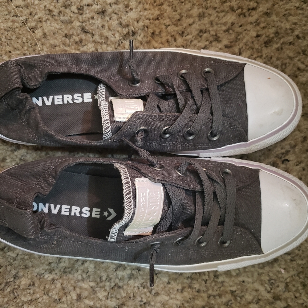 Brand New Dark Grey slip on Converse size 9